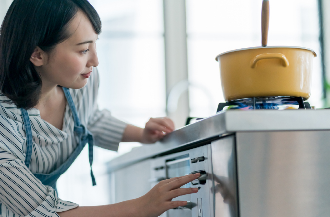 点火・消火は、目で見てご確認ください。