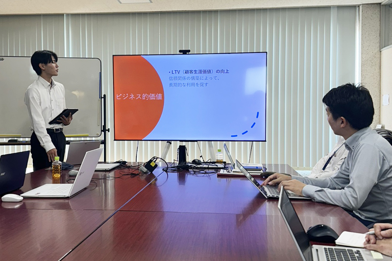 高山石油ガスインターンシップの様子