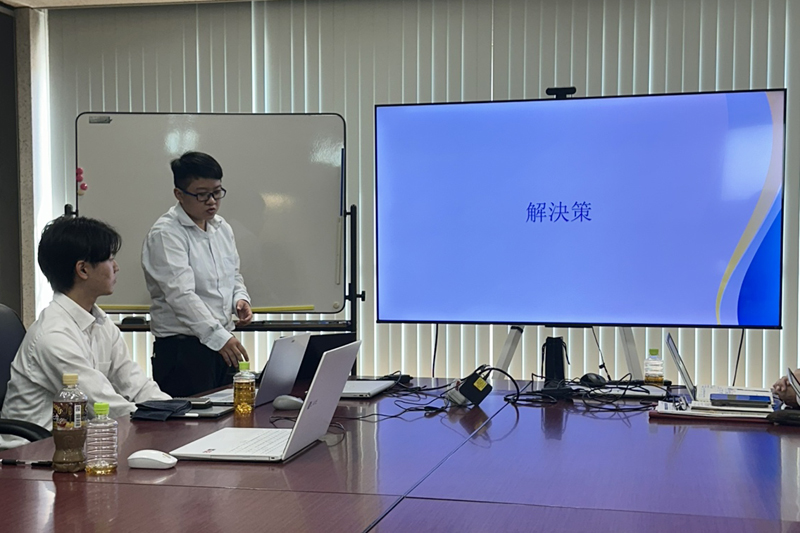 高山石油ガスインターンシップの様子